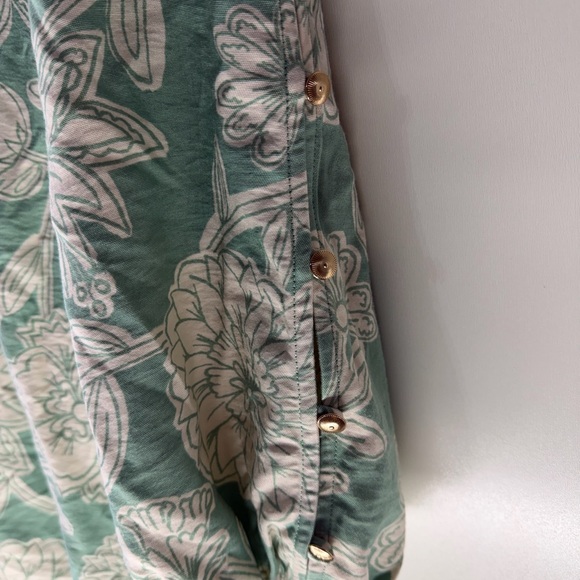 LOFT Mint Green Floral Long-Sleeve Dress - Picture 5 of 5